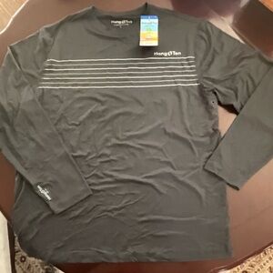 Hang Ten Men's Charcoal Long Sleeve Tee